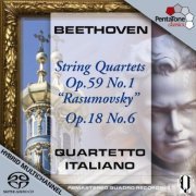 Quartetto Italiano - Beethoven: String Quartets, Op. 59 No. 1 "Rasumovsky" & Op. 18 No. 6 (2008) [SACD + Hi-Res]