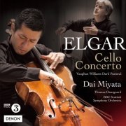 Dai Miyata, Thomas Dausgaard, BBC Scottish Symphony Orchestra - Elgar: Cello Concerto / Vaughan Williams: Dark Pastoral (2019) [Hi-Res]