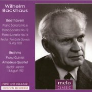 Wilhelm Backhaus - Plays Beethoven, Brahms (2013)