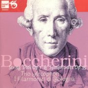 Trio Arcophon, I Filarmonici di Bologna, Angelo Ephrikian - Boccherini: String Trios, Op. 1 & Symphonies, Op. 35 [3CD] (1971)