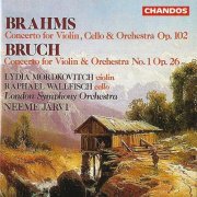 Lydia Mordkovitch, Raphael Wallfisch, Neeme Järvi - Bruch: Violin Concerto No.1, Brahms: Double Concerto  (1989)