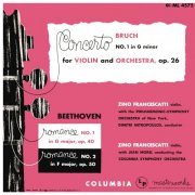 Zino Francescatti - Bruch: Concerto No. 1 in G Minor - Beethoven: Violin Romances - Saint-Saens: Violin Concertos (2022)