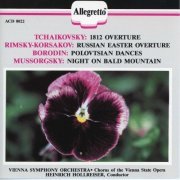 Wiener Symphoniker, Wiener Staatsopernchor, Heinrich Hollreiser - Tchaikovsky: 1812 Overture - Rimsky-Korsakov: Russian Easter Festival - Borodin: Prince Igor - Mussorgsky: Night on Bald Mountain (1990)