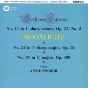 Annie Fischer - Beethoven: Piano Sonatas Nos. 14 "Moonlight", 24 "À Thérèse" & 30 (1959/2020)