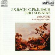 Aurele Nicolet, Heinz Holliger, Christiane Jaccottet - J.S. Bach & C.Ph.E Bach: Trio Sonatas (1984)