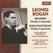 L. Kogan, Philharmonia orchestra, Boston Symphony orchestra - Brahms, Khachaturian: Violin concertos (op. 77; op. 1940) (2012)