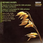 Franco Gulli, Enrica Cavallo, Pierluigi Urbini - Mendelssohn: Concerto d-moll for Violin, Piano & Strings / Sonata F-dur (1967)