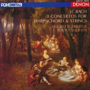 Huguette Dreyfus, Tokyo Solisten - J. C. Bach: 3 Concertos for Harpsichord & Strings (1986)