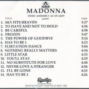 Madonna - Demo Assembly As Of 6/4/97 (Test Pressing) (1997)