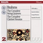 Quartetto Italiano, George Pieterson, Hepzibah Menuhin - Brahms: The Complete String Quartets / Clarinet Sonatas (1997)