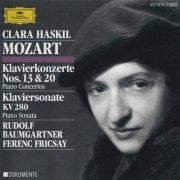 Clara Haskil - Mozart: Piano Concertos Nos. 13 &  20, Piano Sonata KV 280 (1993) CD-Rip