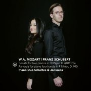 Duo Scholtes & Janssens - Sonata for Two Pianos in D Major, K. 448/375a | Fantasie for Piano Four Hands in F Minor, D. 940 Piano (2021) [Hi-Res]