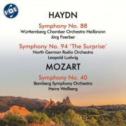 Wurttemberg Chamber Orchestra Heilbronn, North German Radio Orchestra, Bamberger Symphoniker, Jörg Faerber, Leopold Ludwig & Heinz Wallberg - Haydn: Symphonies Nos. 88 & 94 "The Surprise" - Mozart: Symphony No. 40 (2026)